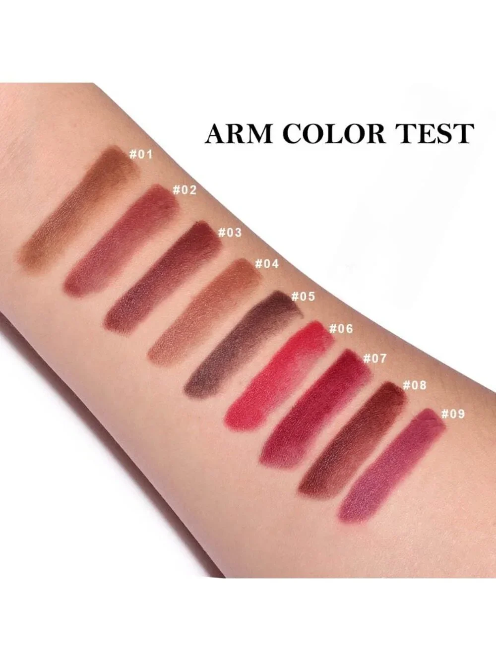 1Pcs-G16# Antique Rose Shimmery Metallic Cone-Tip Glitter Lipstick And Lip Liner